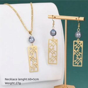 Hawaiian Pearl - 18K Gold Plated Jewelry Set