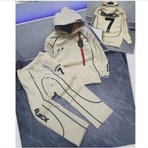 Male 2pcs Set Up/down Joggers (7 BAGGY)-Cream